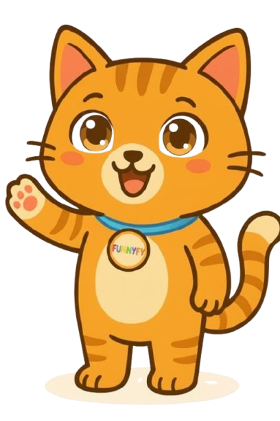 Funnyfy Cat Mascot - ¡Vamos a colorear!